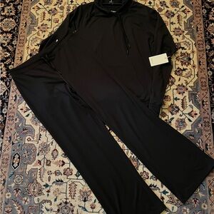 Quincy black warm-up set